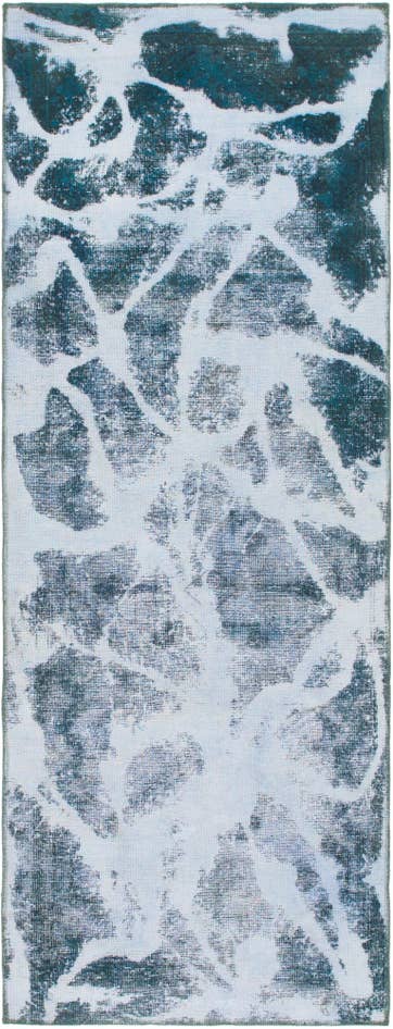 Detail image of 3' x 8' 4 Hand Knotted Ultra Vintage Persian Wool Runner Rug