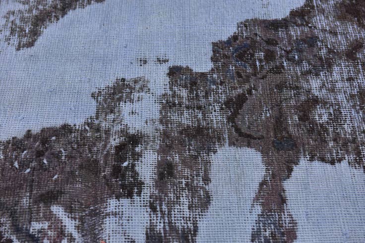Detail image of 4' x 8' 8 Hand Knotted Ultra Vintage Persian Wool Runner Rug