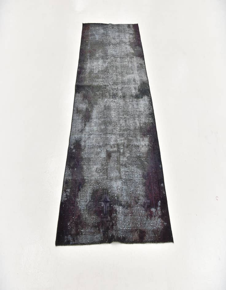 Detail image of 3' 2 x 6' 8  Hand Knotted Ultra Vintage Persian Wool Runner Rug