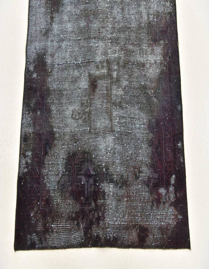 Detail image of 3' 2 x 6' 8  Hand Knotted Ultra Vintage Persian Wool Runner Rug