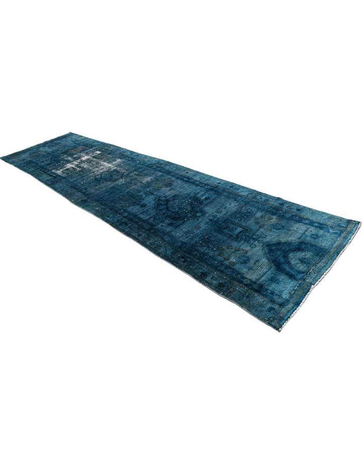 3' 7 x 13' 5 Hand Knotted Ultra Vintage Persian Wool Runner Rug