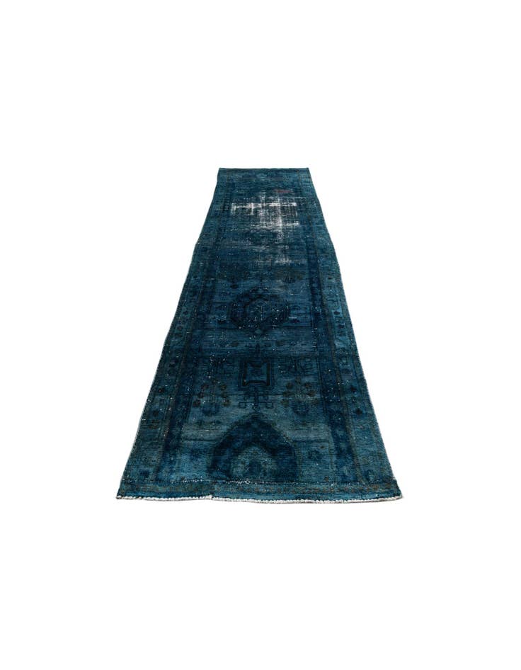 Detail image of 3' 7 x 13' 5 Hand Knotted Ultra Vintage Persian Wool Runner Rug