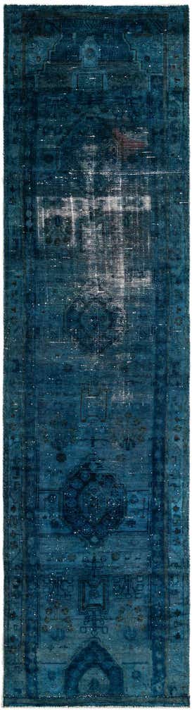 3' 7 x 13' 5 Hand Knotted Ultra Vintage Persian Wool Runner Rug