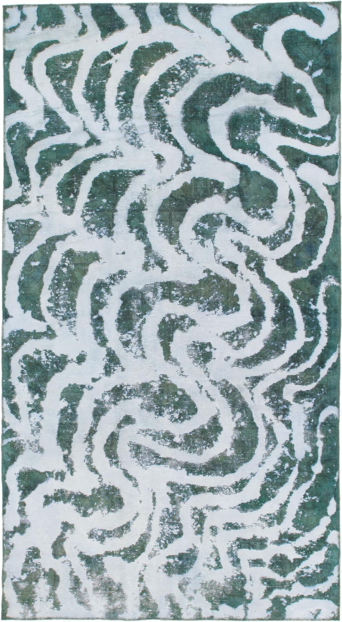 4' 6 x 8' 8  Hand Knotted Ultra Vintage Persian Wool Runner Rug