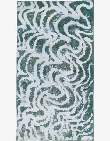 4' 6 x 8' 8 Hand Knotted Ultra Vintage Persian Wool Runner Rug