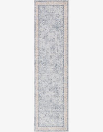 Light Blue Victoria Runner Rug