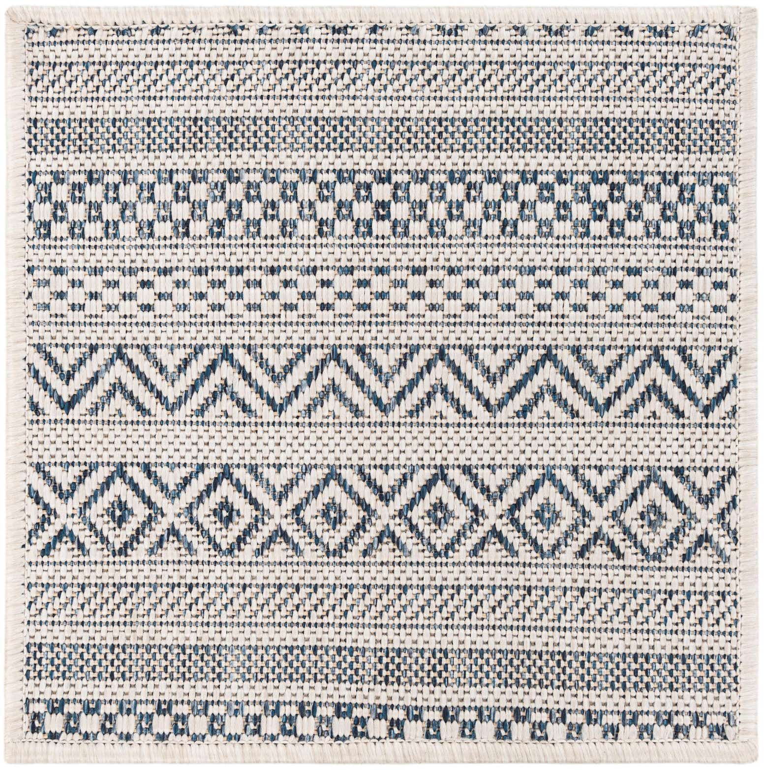 1' 4 x 1' 4 Easy-Clean Ribbon Indoor / Outdoor Sample Rug