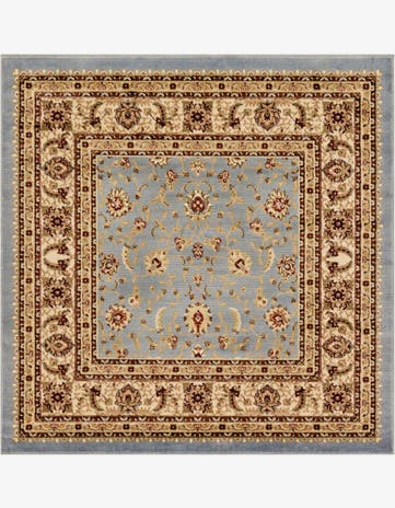 Light Blue Aditi Square Rug