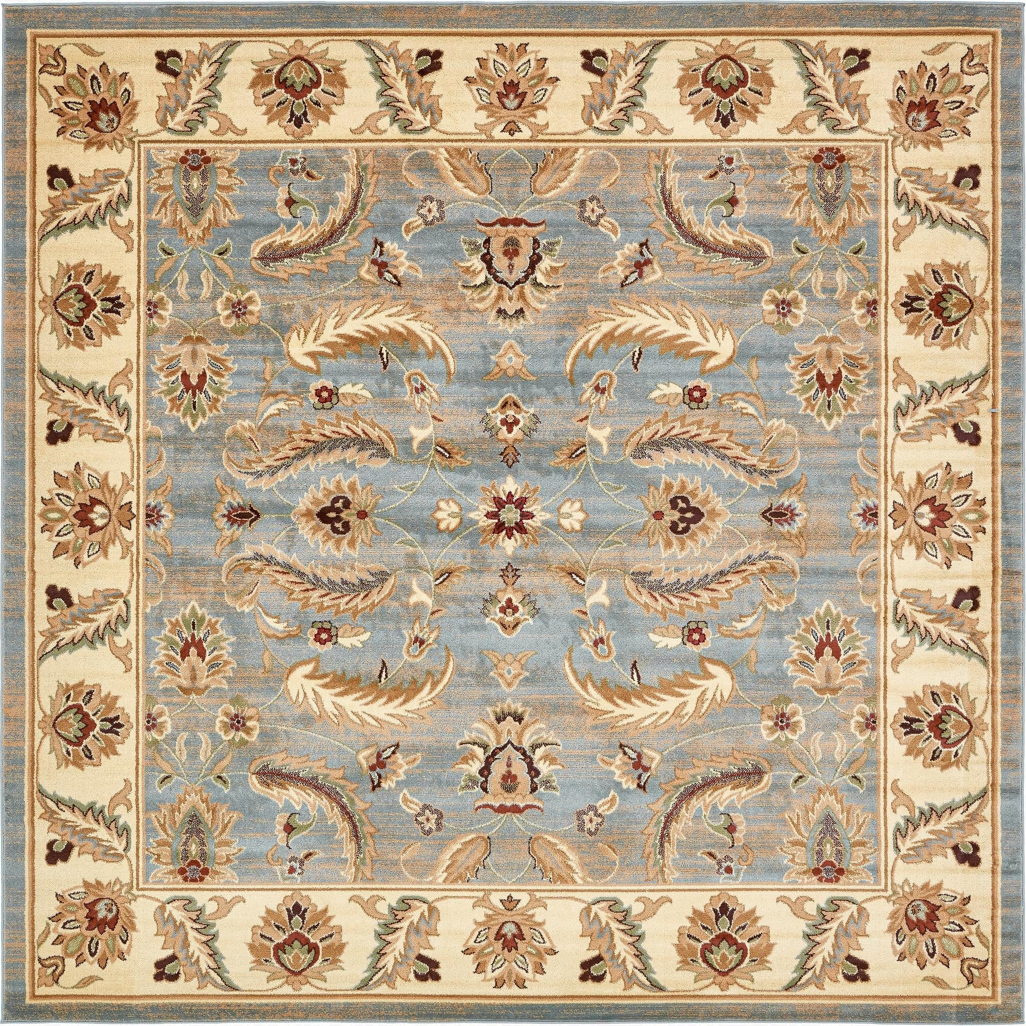 Light Blue Aditi Square Rug