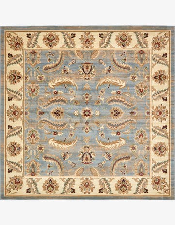 Light Blue Aditi Square Rug