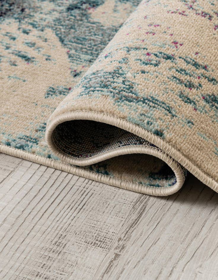 Detail image of 5' 3 x 5' 3 Washable Amalfi Square Rug