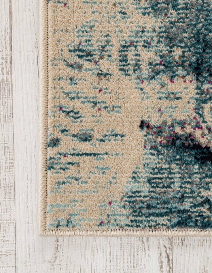 Detail image of 5' 3 x 5' 3 Washable Amalfi Square Rug