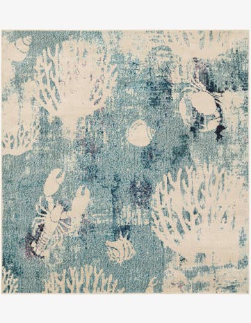 6' 1 x 6' 1 Washable Amalfi Square Rug