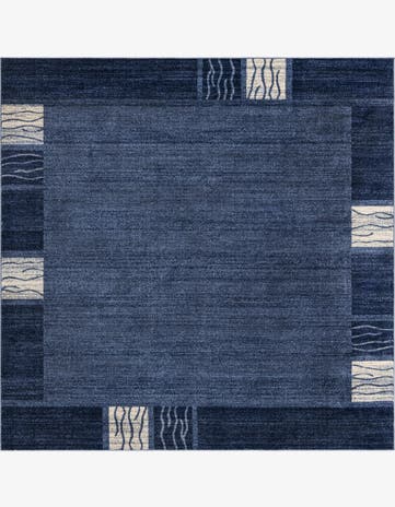 Light Blue Angelica Square Rug