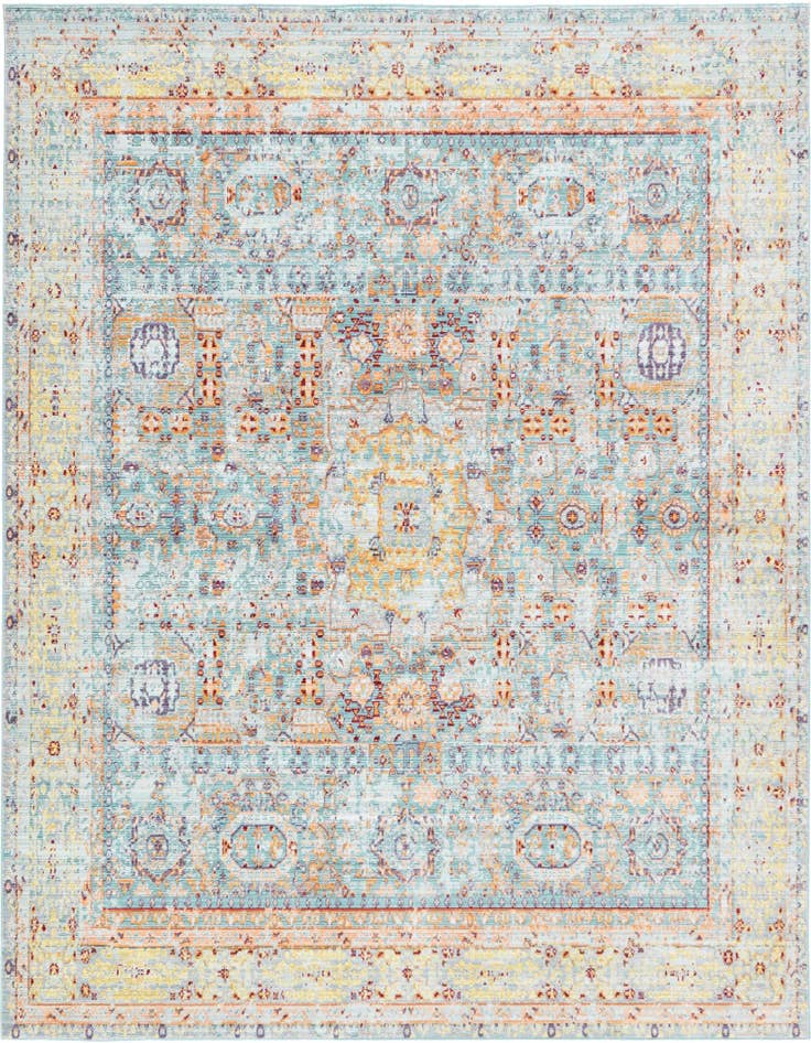 Detail image of 8' x 8' Aqua Square Rug