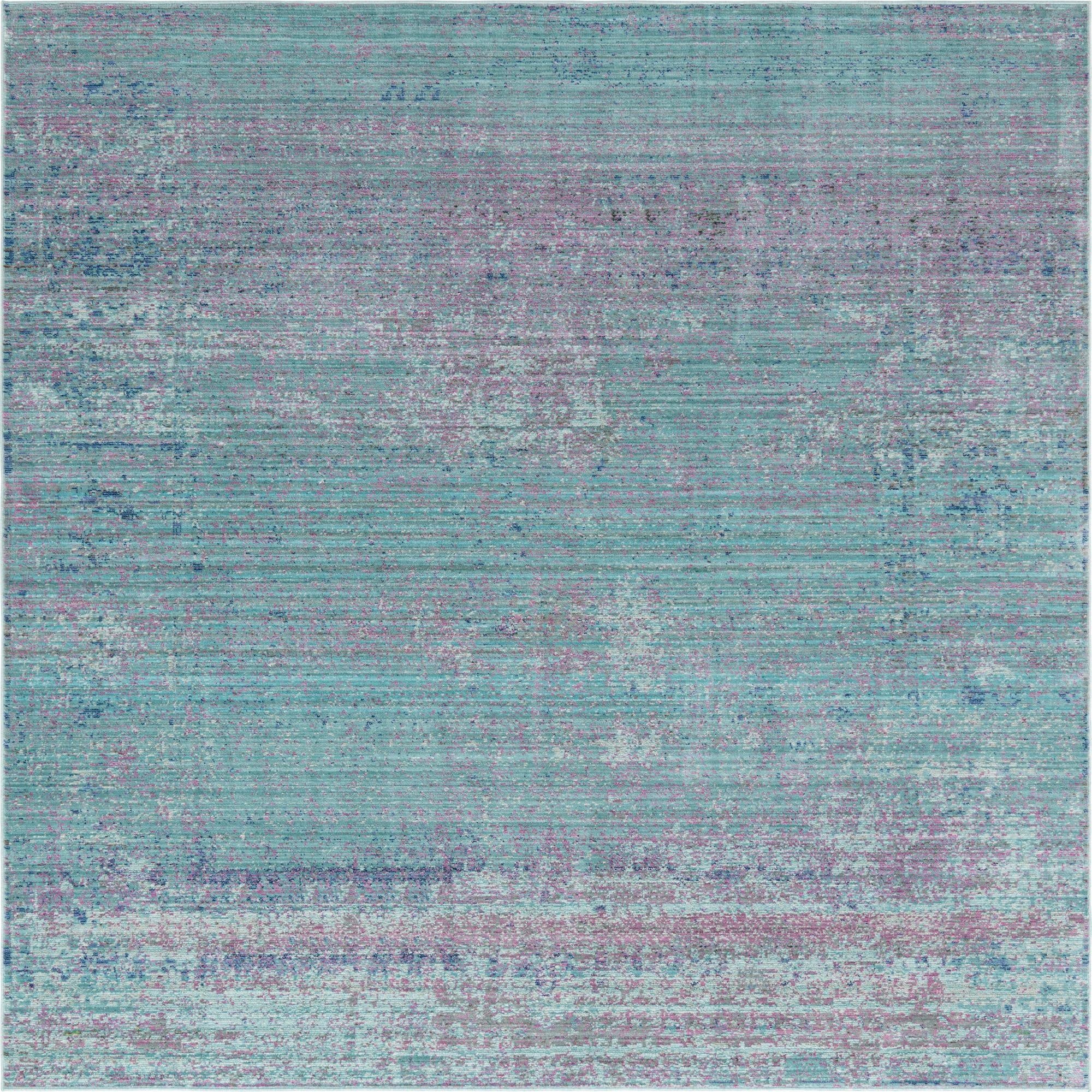 Primary image 8' x 8' Aqua Square Rug