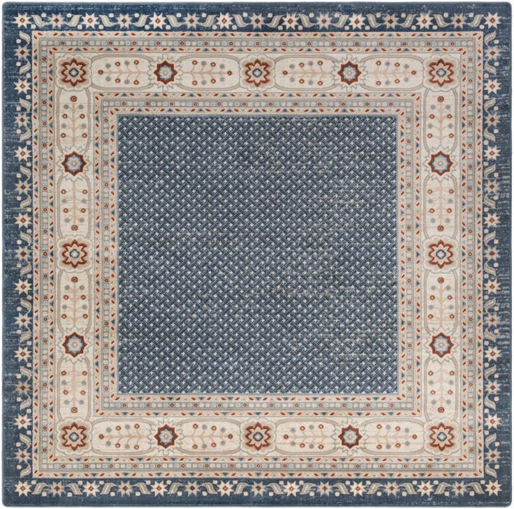 Detail image of 7' 10 x 7' 10 Charlotte Square Rug