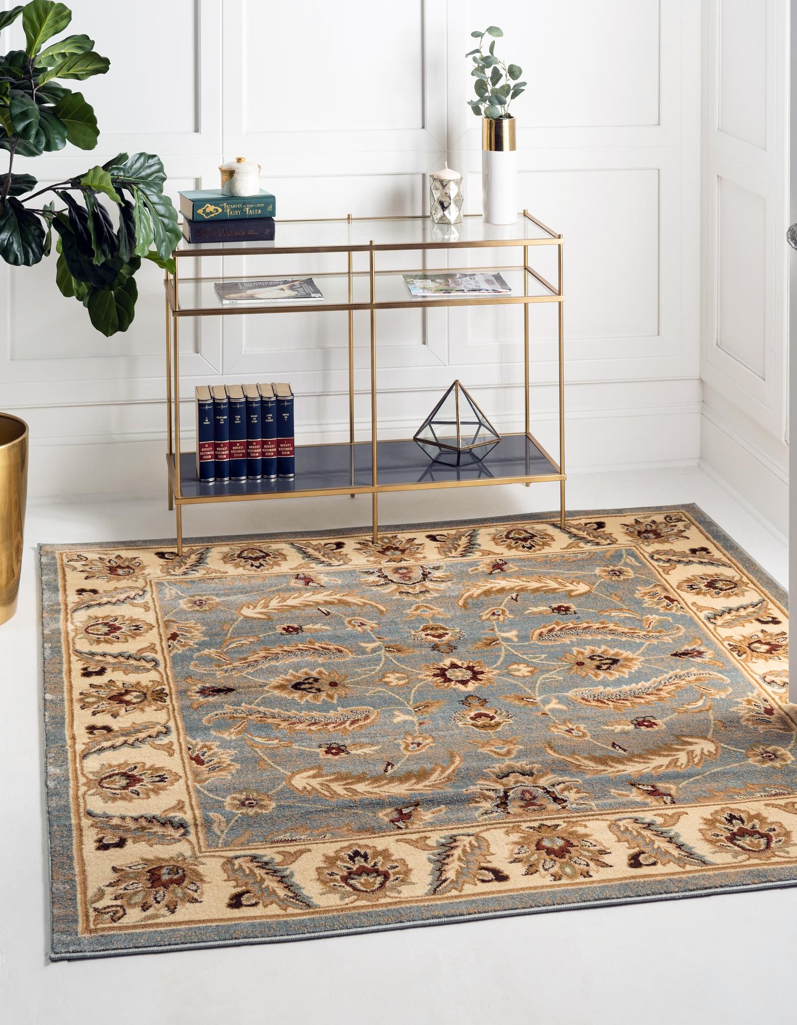 6' x 6' Classic Agra Square Rug