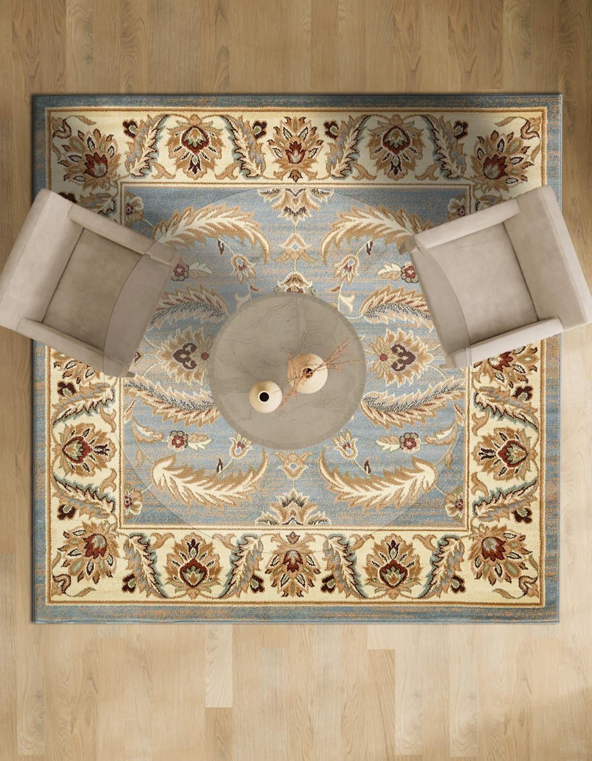 4' x 4' Classic Agra Square Rug