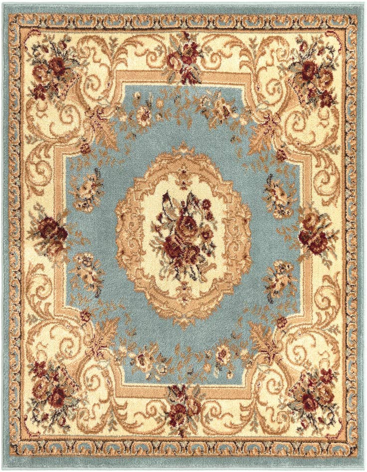 Detail image of 4' x 4' Classic Aubusson Square Rug