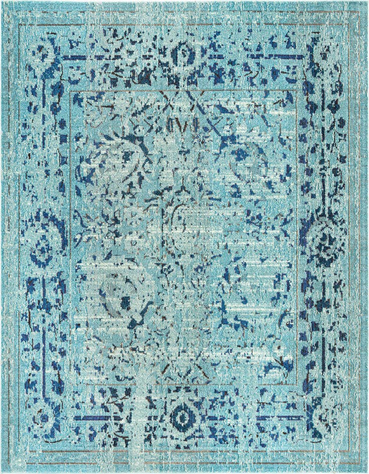 Detail image of 8' x 8' Washable Fleur Square Rug