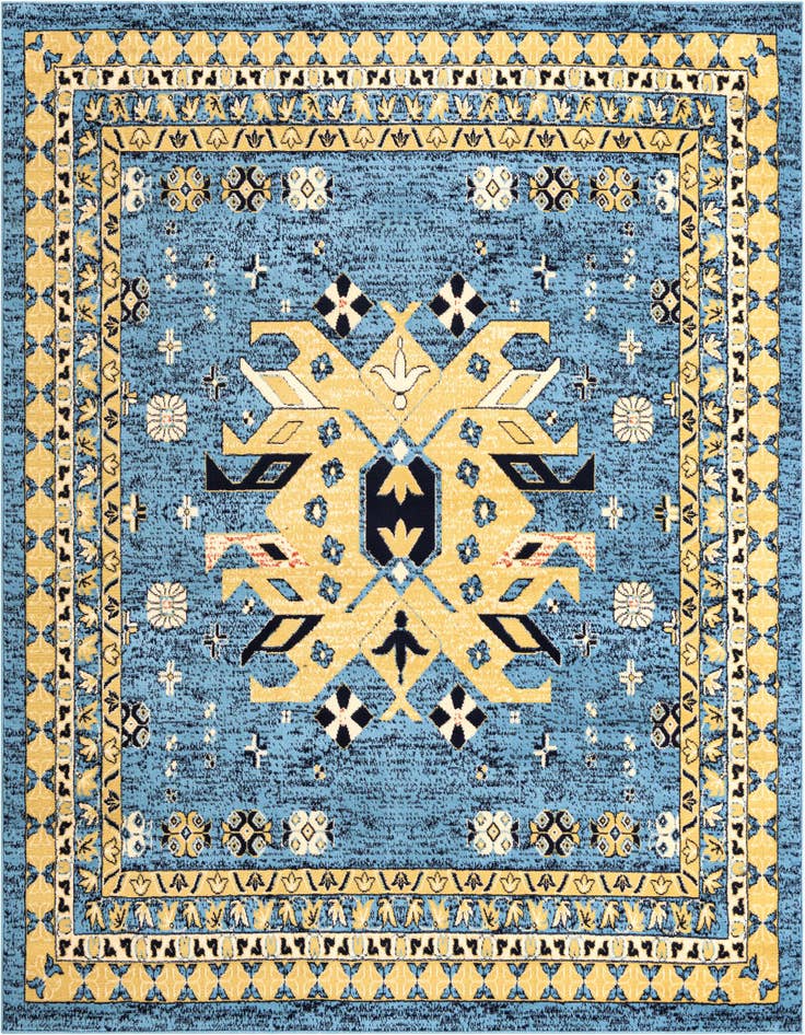 Detail image of 7' 10 x 7' 10 Heriz Design Square Rug