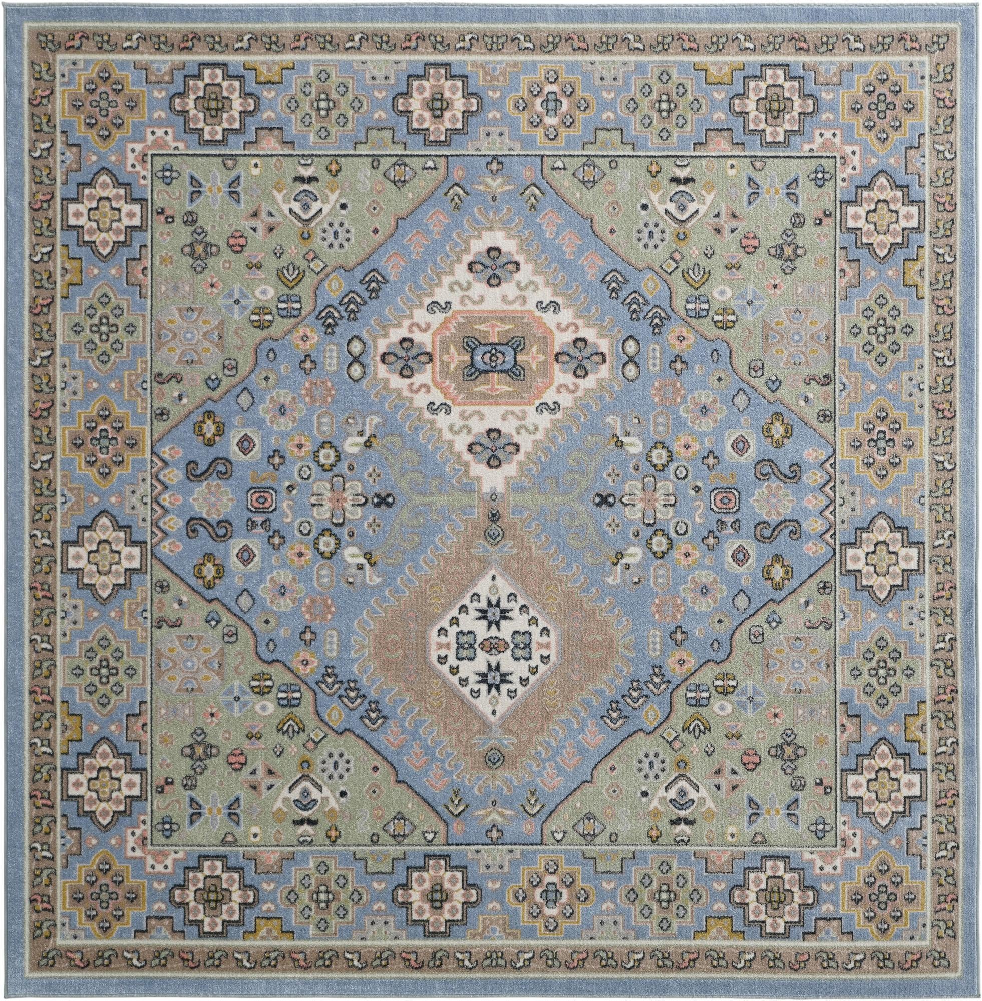 7' 10 x 7' 10 Kamala Washable Square Rug