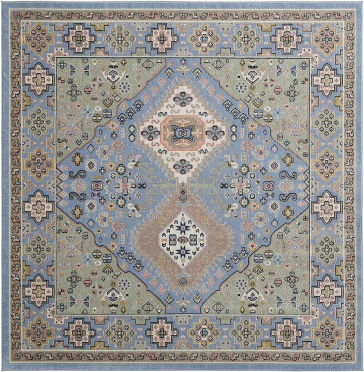 Detail image of 7' 10 x 7' 10 Kamala Washable Square Rug