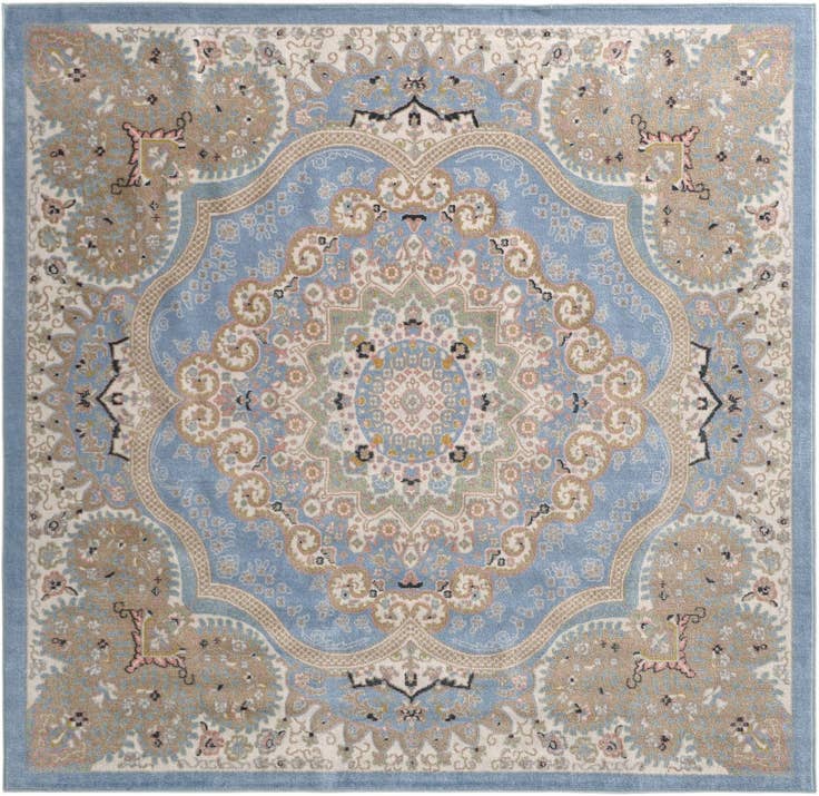 Detail image of 7' 10 x 7' 10 Kamala Washable Square Rug