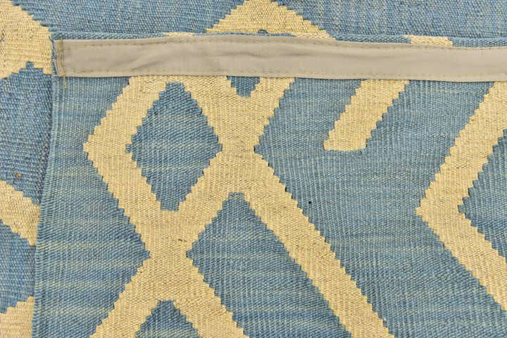 5' 3 x 6' 5 Hand Woven Kilim Modern Wool Square Rug