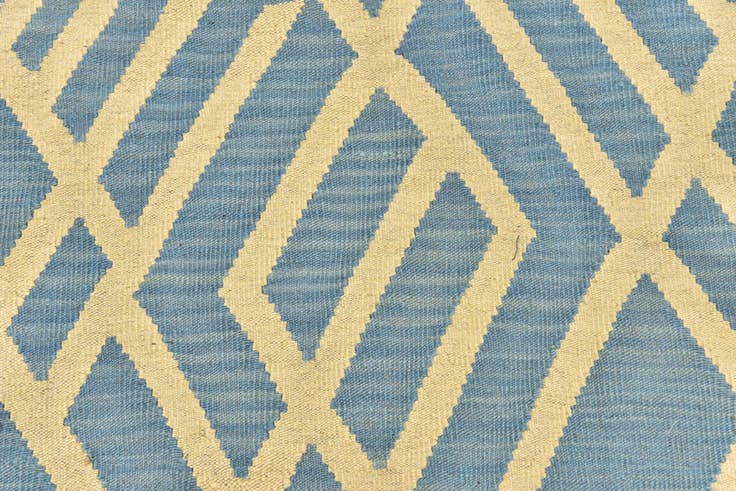 Detail image of 160cm x 195cm Hand Woven Kilim Modern Wool Square Rug