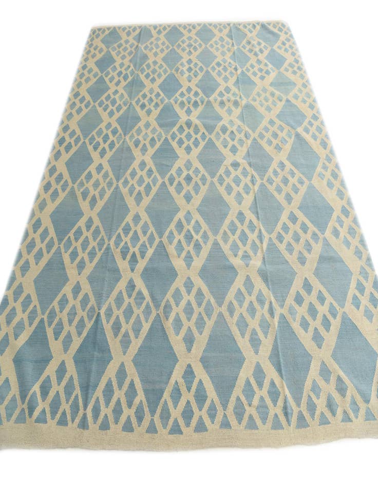 Detail image of 8' 9 x 9' 6 Hand Woven Kilim Modern Wool Square Rug