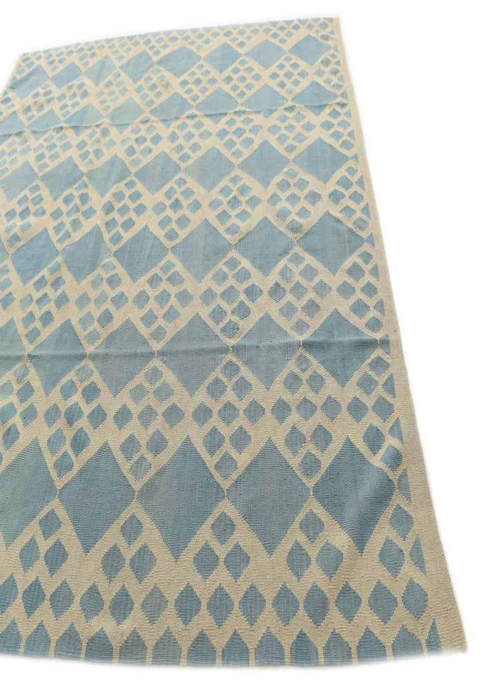 8' 9 x 9' 6 Hand Woven Kilim Modern Wool Square Rug