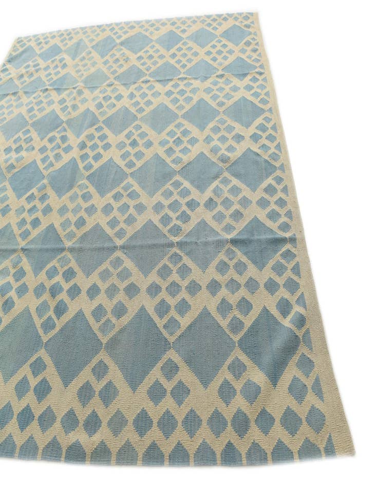 Detail image of 8' 9 x 9' 6 Hand Woven Kilim Modern Wool Square Rug