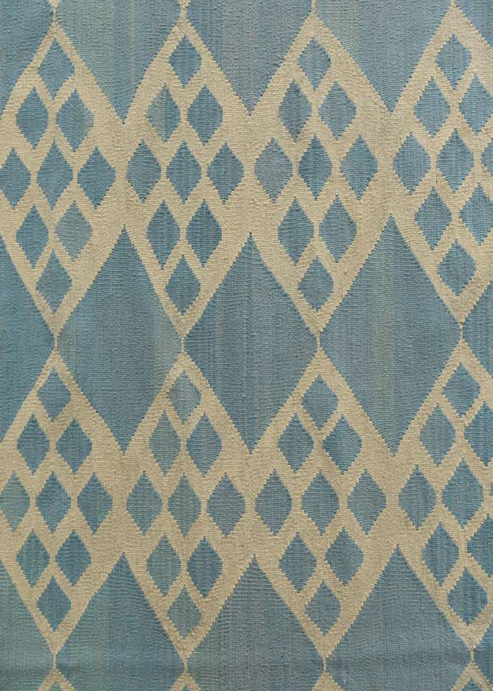 8' 9 x 9' 6 Hand Woven Kilim Modern Wool Square Rug