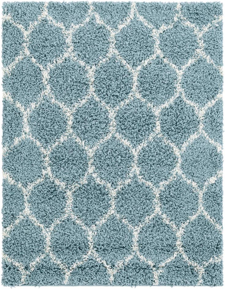 Detail image of 6' x 6' Lattice Shag Square Rug