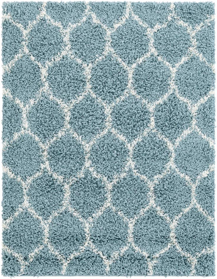 Detail image of 4' x 4' Lattice Shag Square Rug