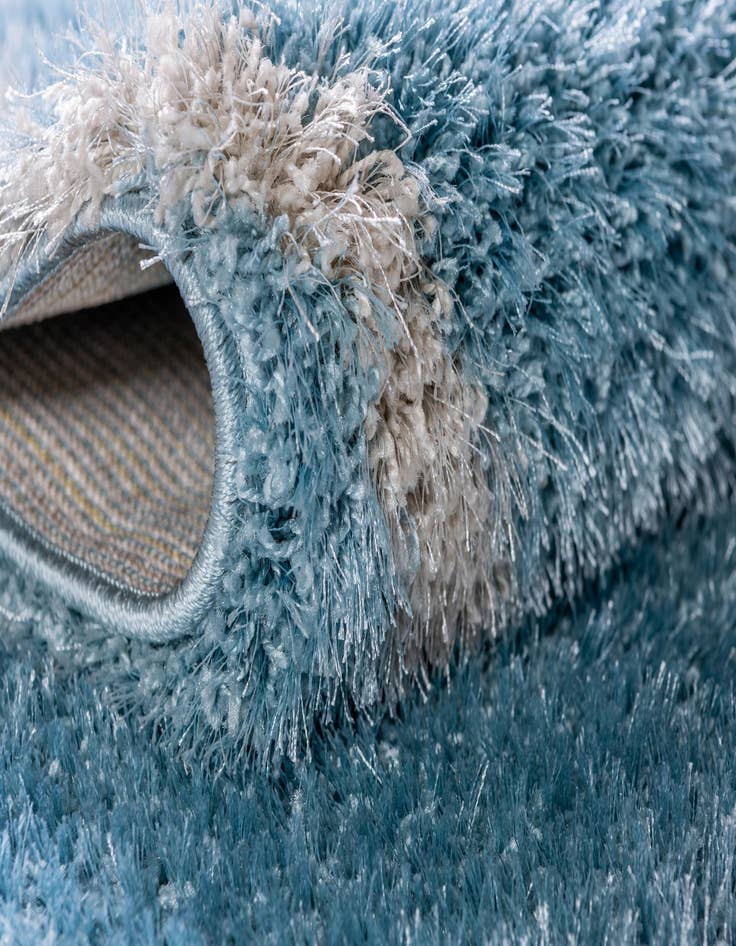 Detail image of 8' x 8' Luxe Trellis Shag Square Rug