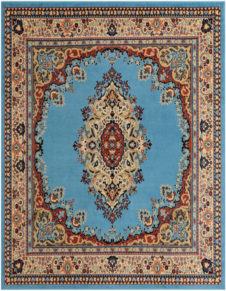 Detail image of 7' 10 x 7' 10 Mashad Design Square Rug