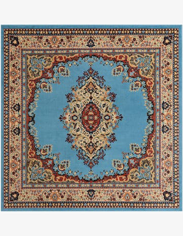 7' 10 x 7' 10 Mashad Design Square Rug