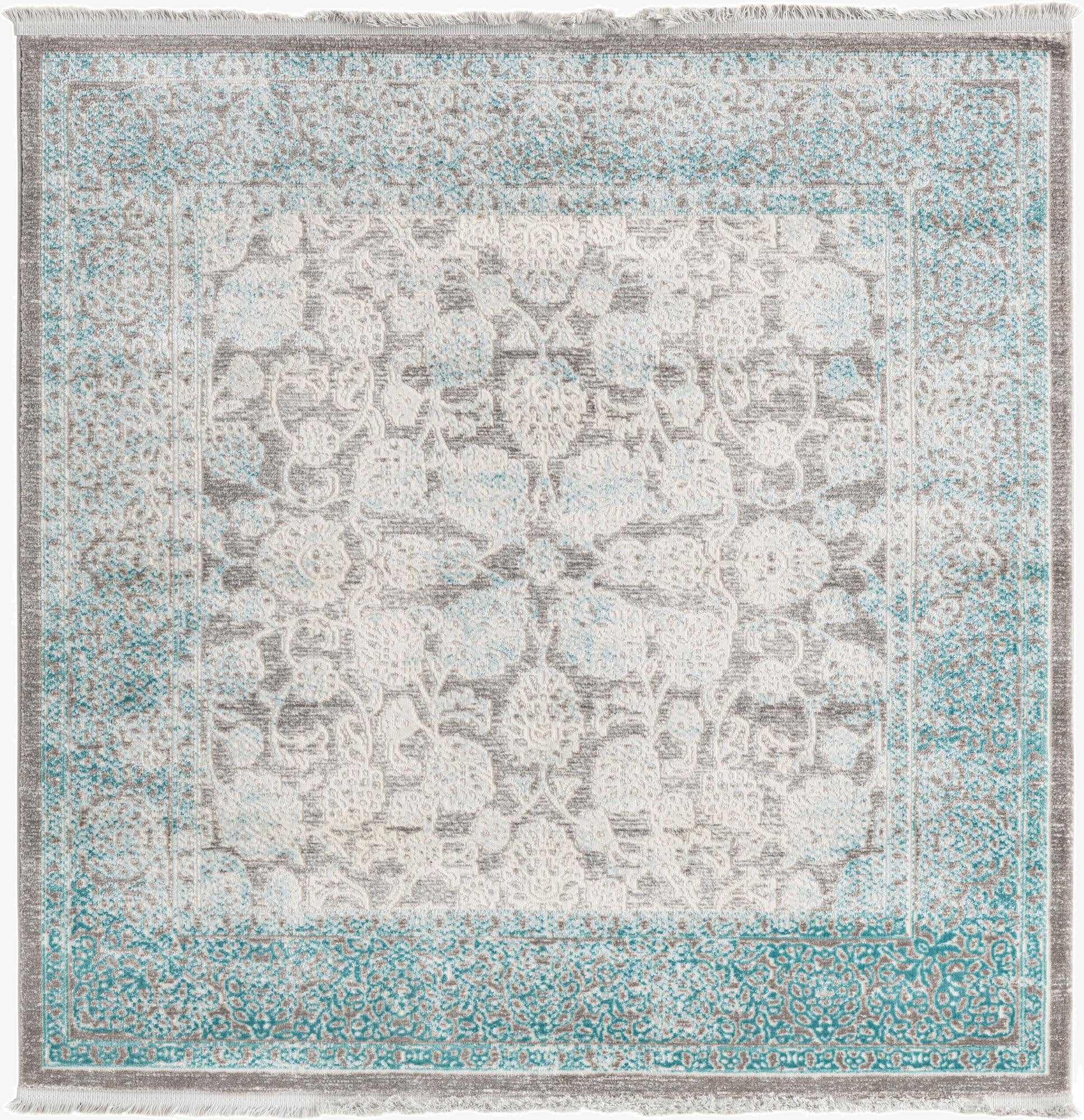 122cm x 122cm New Vintage Square Rug