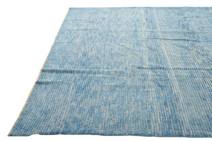 Detail image of 8' x 8' 8 Hand Knotted Moroccan Wool Square Rug