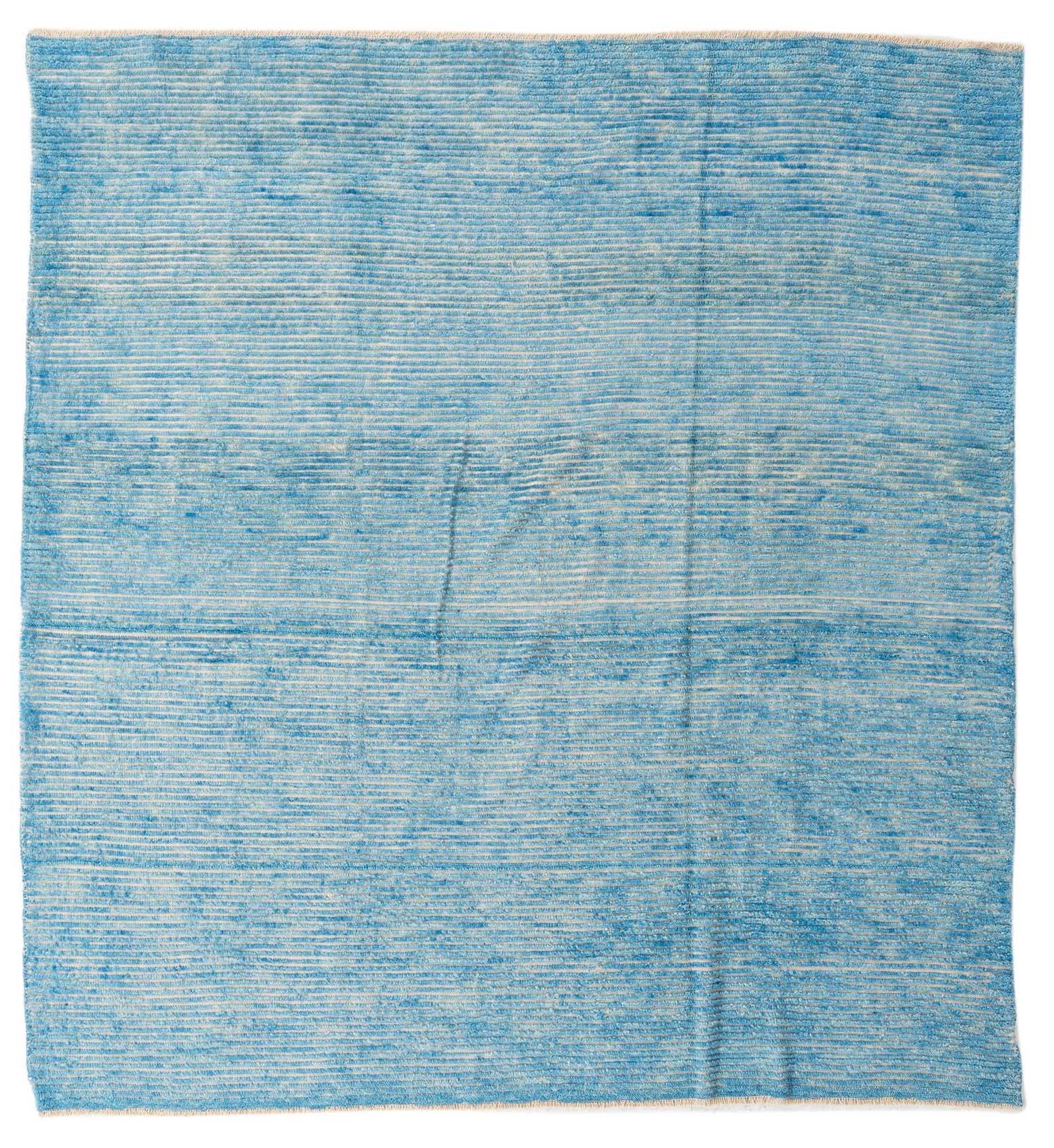 8' x 8' 8 Hand Knotted Moroccan Wool Square Rug