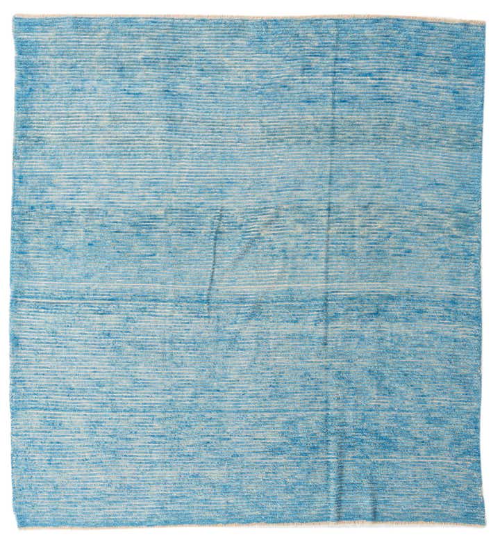 8' x 8' 8 Hand Knotted Moroccan Wool Square Rug