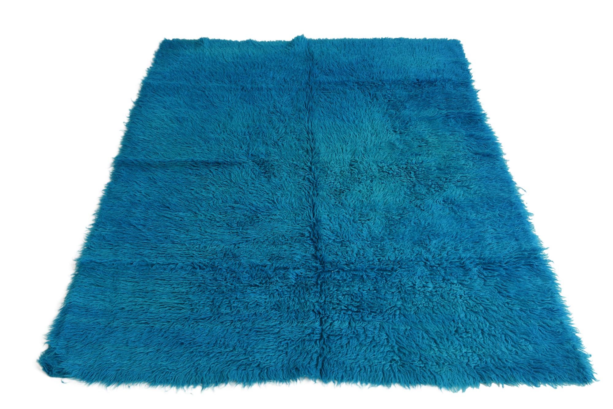 5' 2 x 6' 10 Hand Knotted Moroccan Wool Square Rug