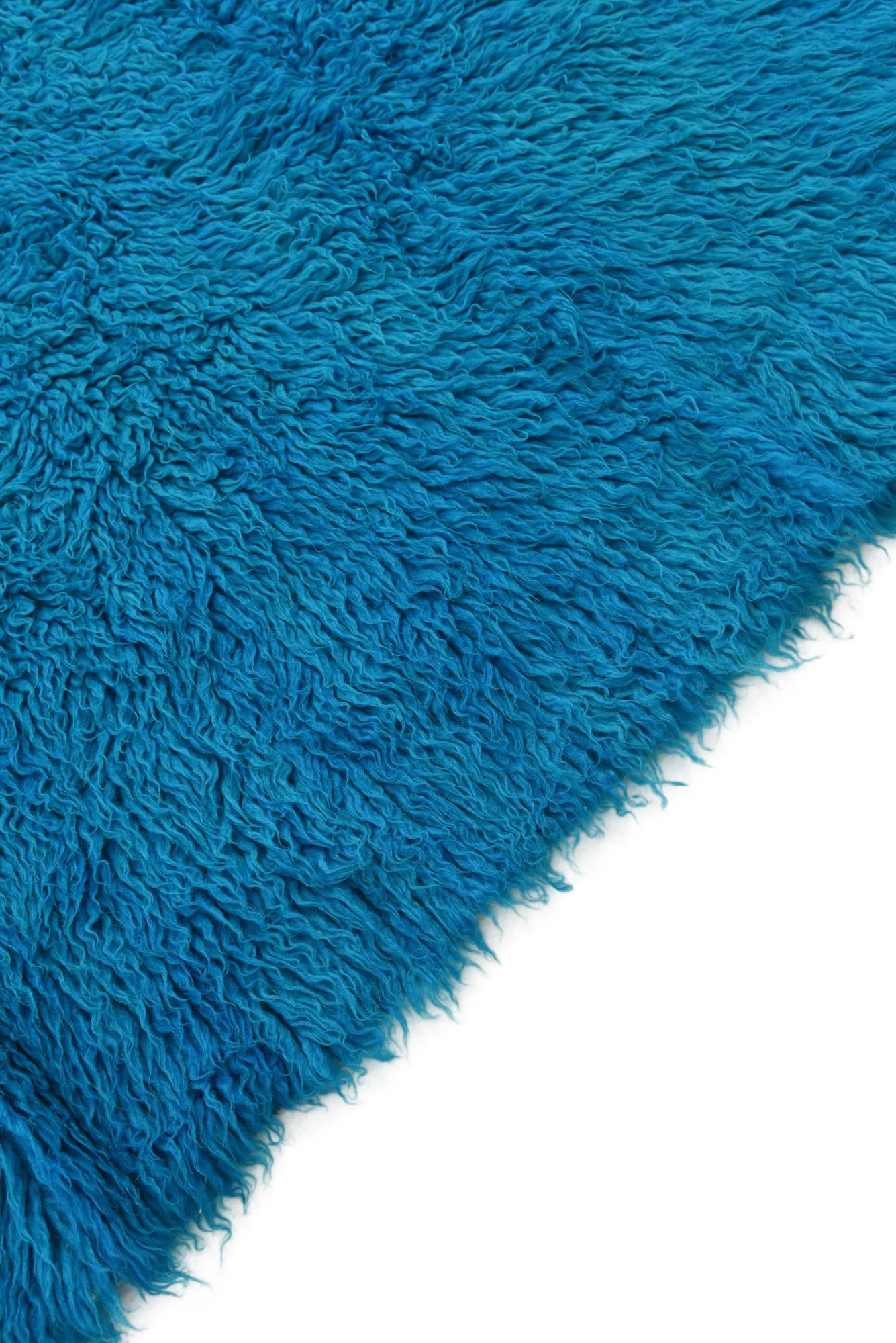 5' 2 x 6' 10 Hand Knotted Moroccan Wool Square Rug