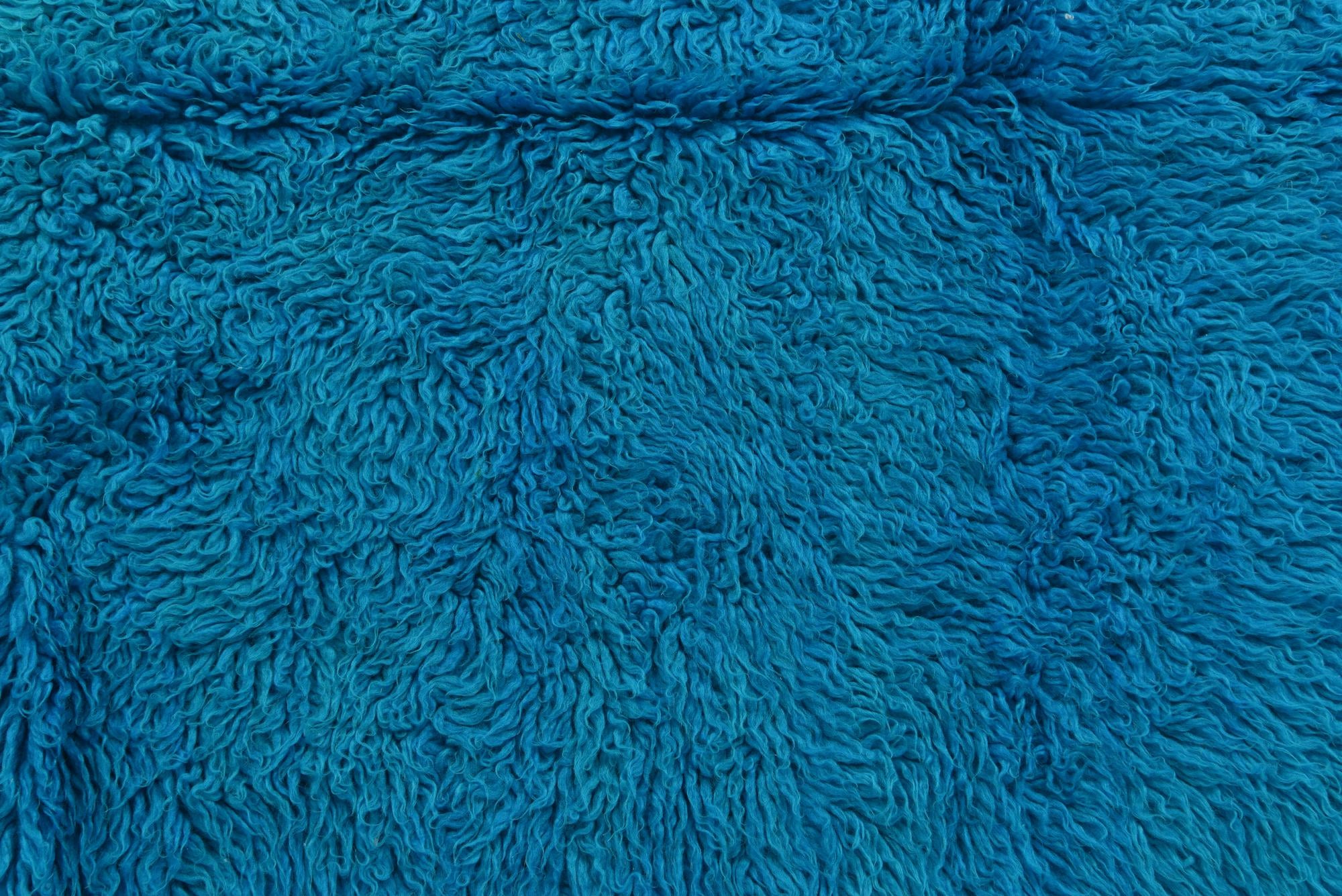 5' 2 x 6' 10 Hand Knotted Moroccan Wool Square Rug