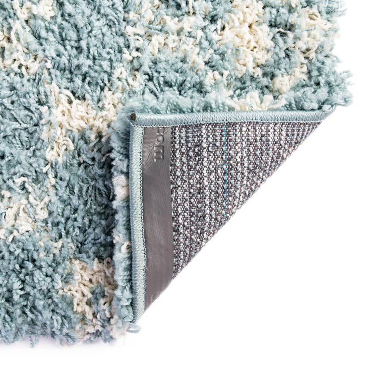 Detail image of 10' x 10' Moroccan Trellis Shag Square Rug