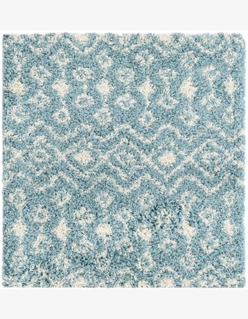 3' x 3' Moroccan Trellis Shag Square Rug