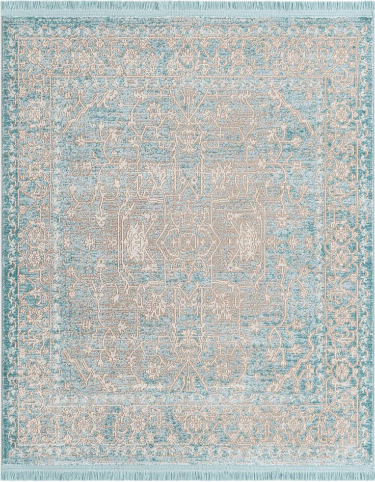 Detail image of 4' x 4' New Vintage Square Rug